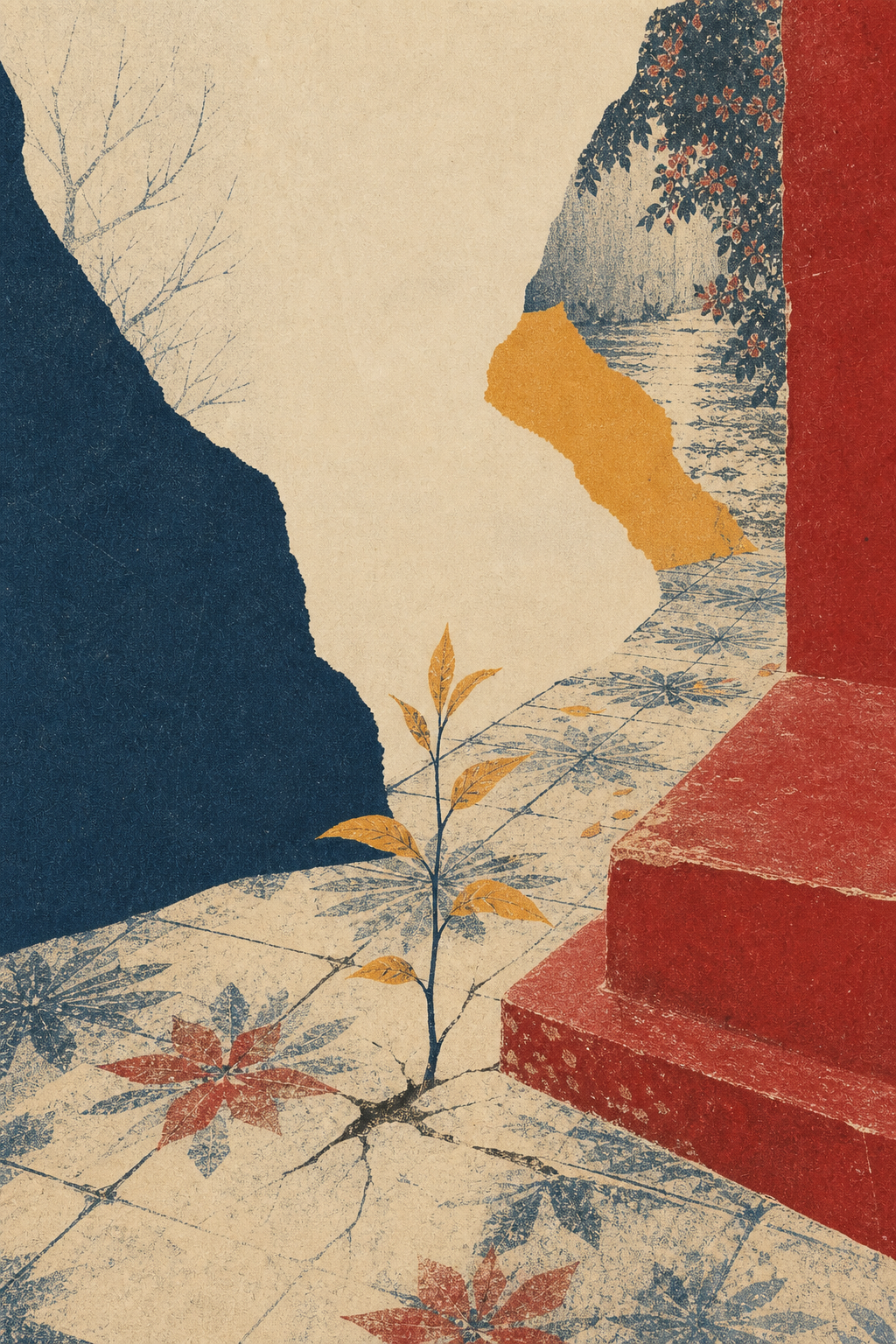 Original risograph artwork for Growth