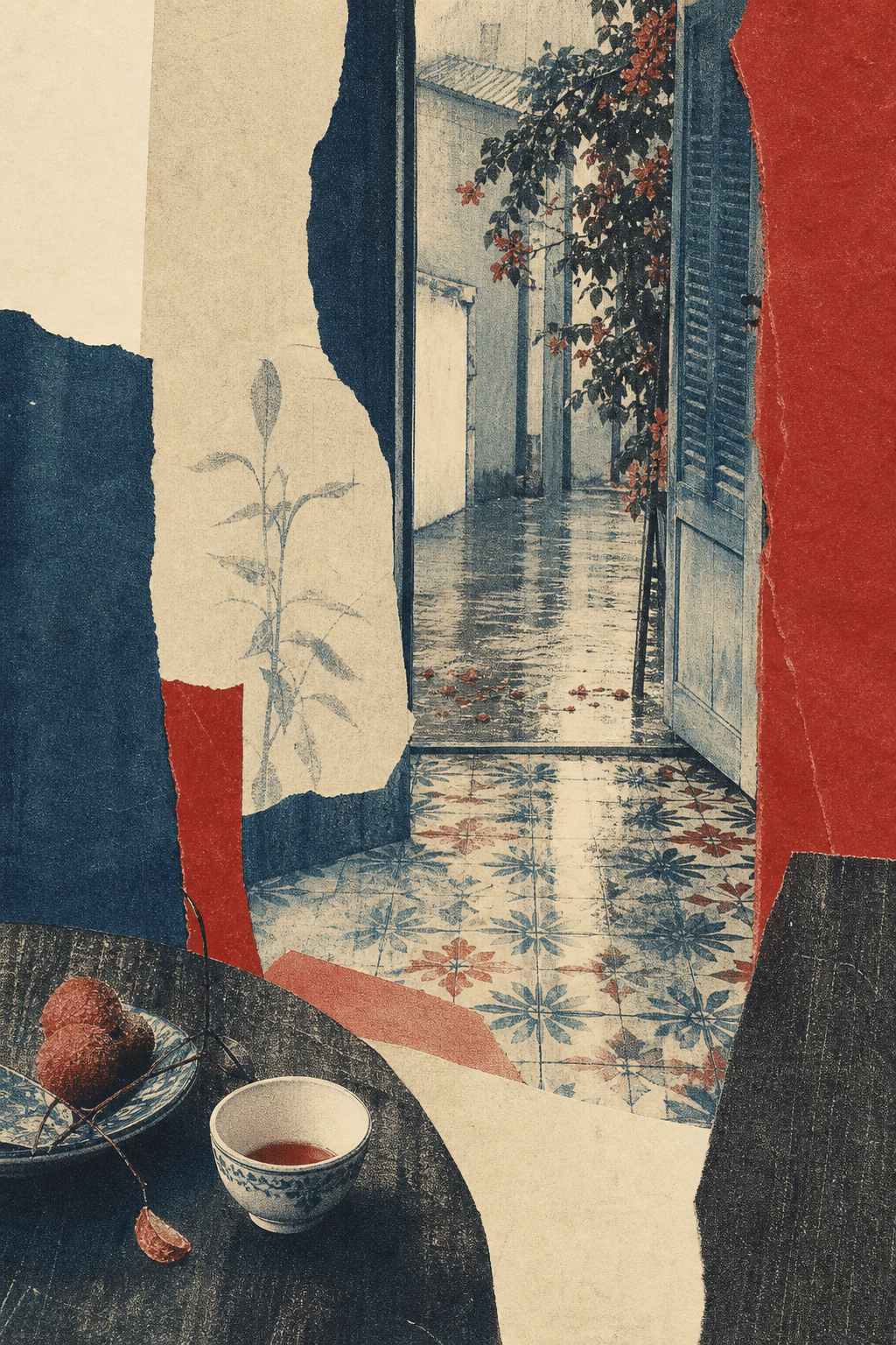 Original risograph artwork for Moments
